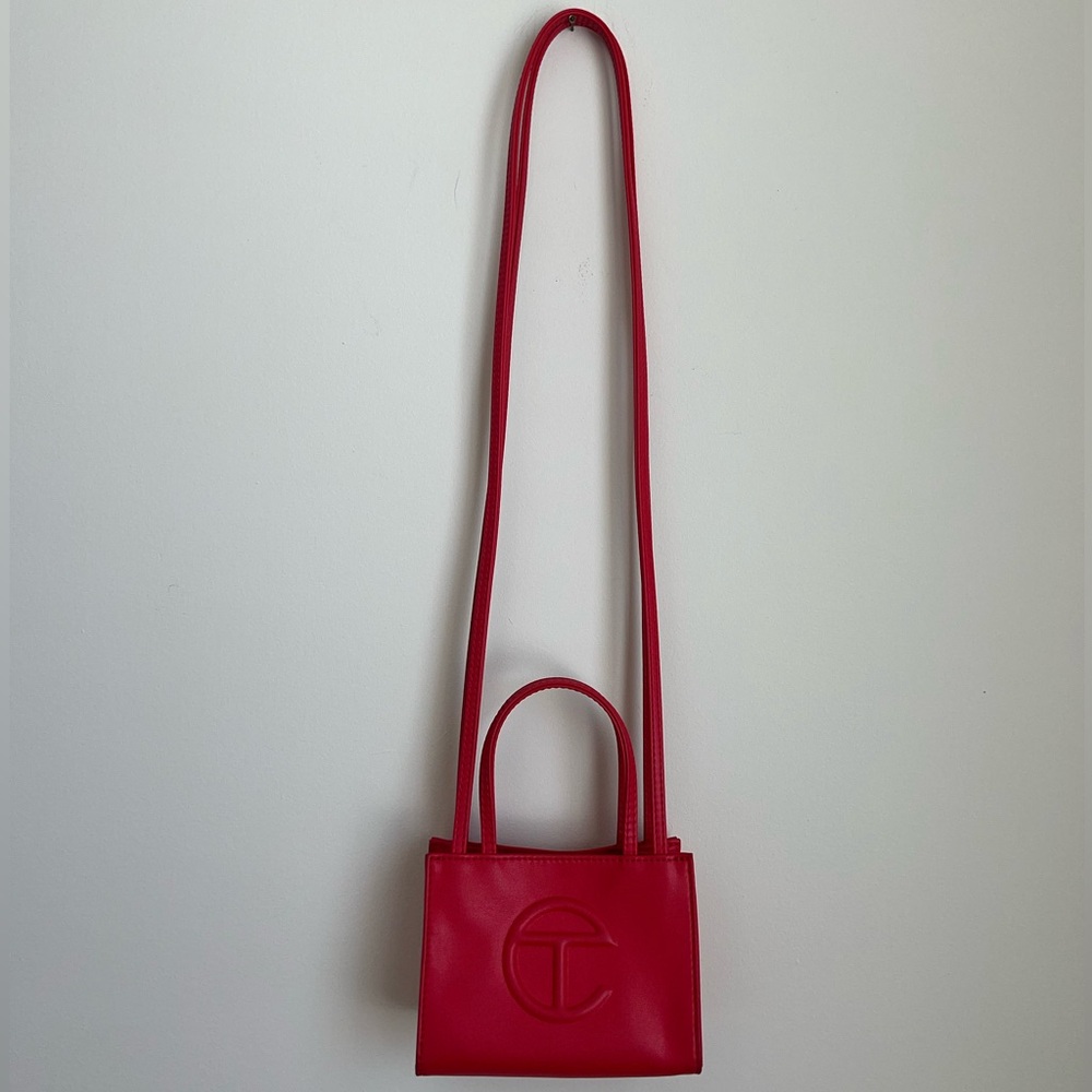 Small Red Leather Crossbody Telfar Everyday Bag
